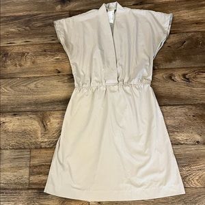American apparel short dress size small beige color